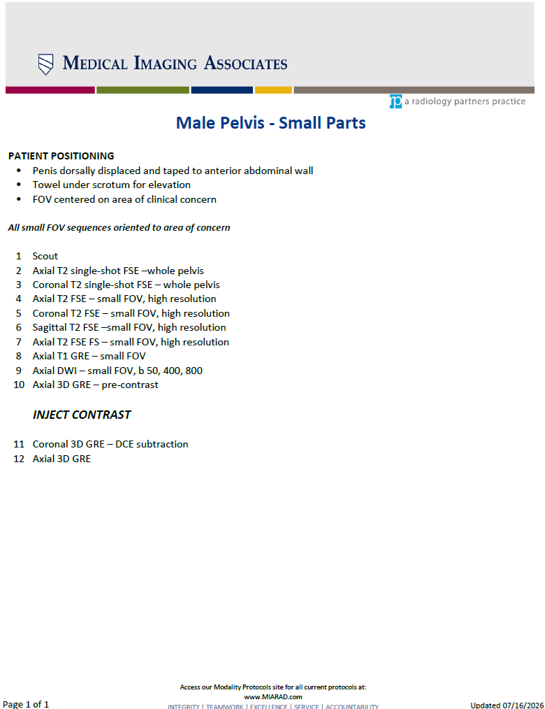 MR Male Pelvis-Small Parts 07-16-2026